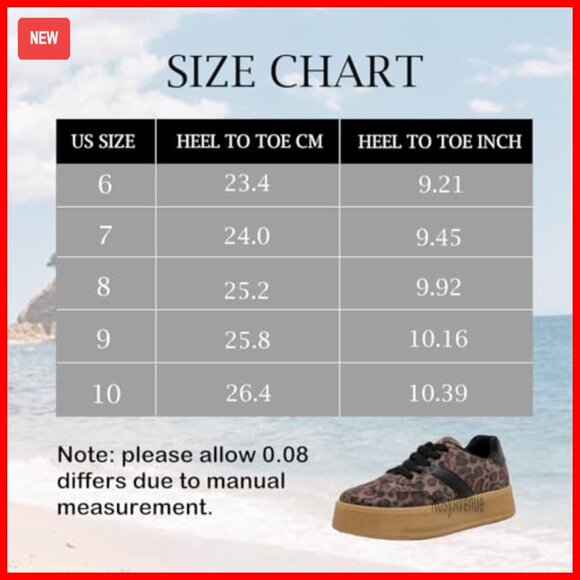 Platform Sneakers with Cushioned Insole, Lightweight Fashion Shoes for Walking - Picture 6 of 7